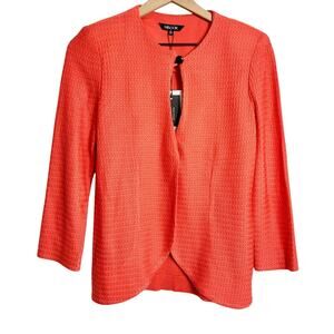 MISOOK ORANGE BLACK WOMEN VEST JACKET BRAND NEW WITH TAGS XS